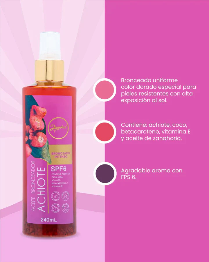 Achiote Tanning Oil by Anyeluz