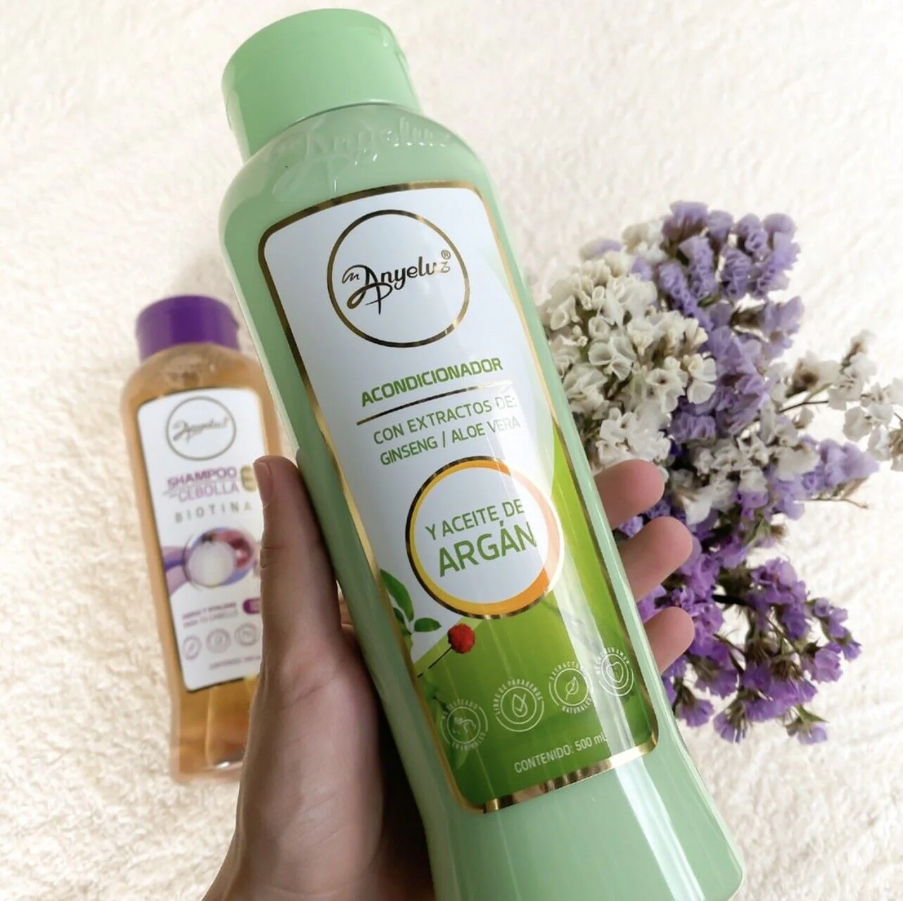 Duo Shampoo Kit with Onion and Conditioner with Aloe Vera by Anyeluz