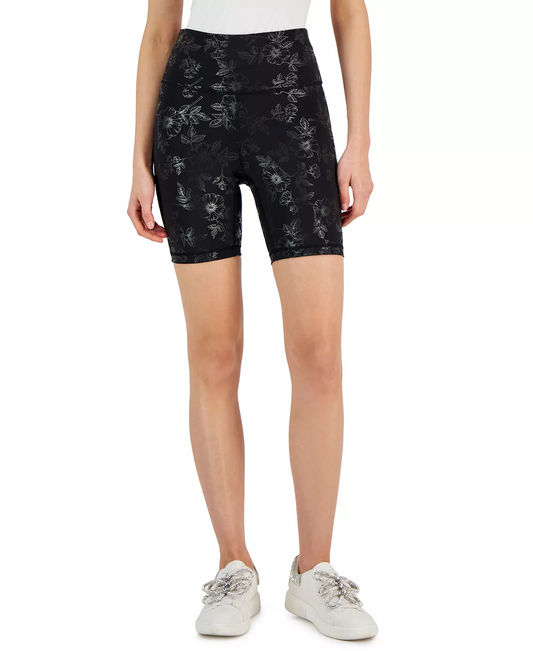 Floral Compression Bike Shorts